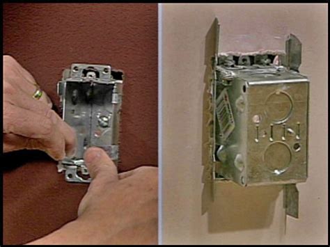 how to install electrical box drywall|install outlet box without stud.